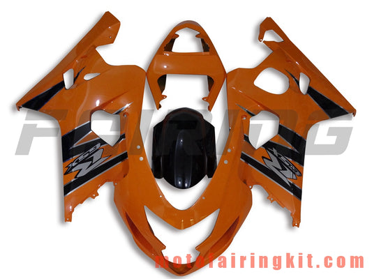 Kits de carenado aptos para GSX-R750 GSX-R600 K4 2004 2005 GSXR 600 750 K4 04 05 Molde de inyección de plástico ABS Carrocería completa para motocicleta Marco de carrocería de posventa (naranja y negro) B006