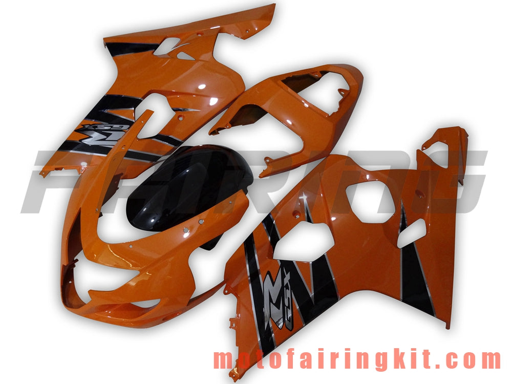 Fairing Kits Fit for GSX-R750 GSX-R600 K4 2004 2005 GSXR 600 750 K4 04 05 Plastic ABS Injection Mold Complete Motorcycle Body Aftermarket Bodywork Frame (Orange & Black) B006