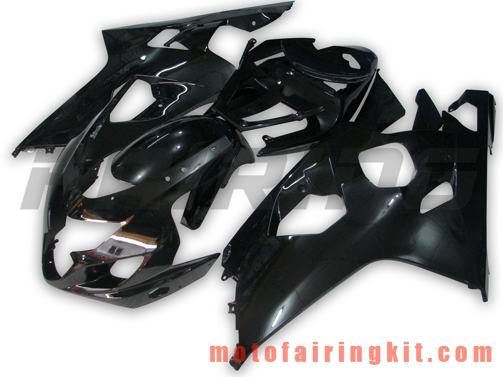 Fairing Kits Fit for GSX-R750 GSX-R600 K4 2004 2005 GSXR 600 750 K4 04 05 Plastic ABS Injection Mold Complete Motorcycle Body Aftermarket Bodywork Frame (Black) B016