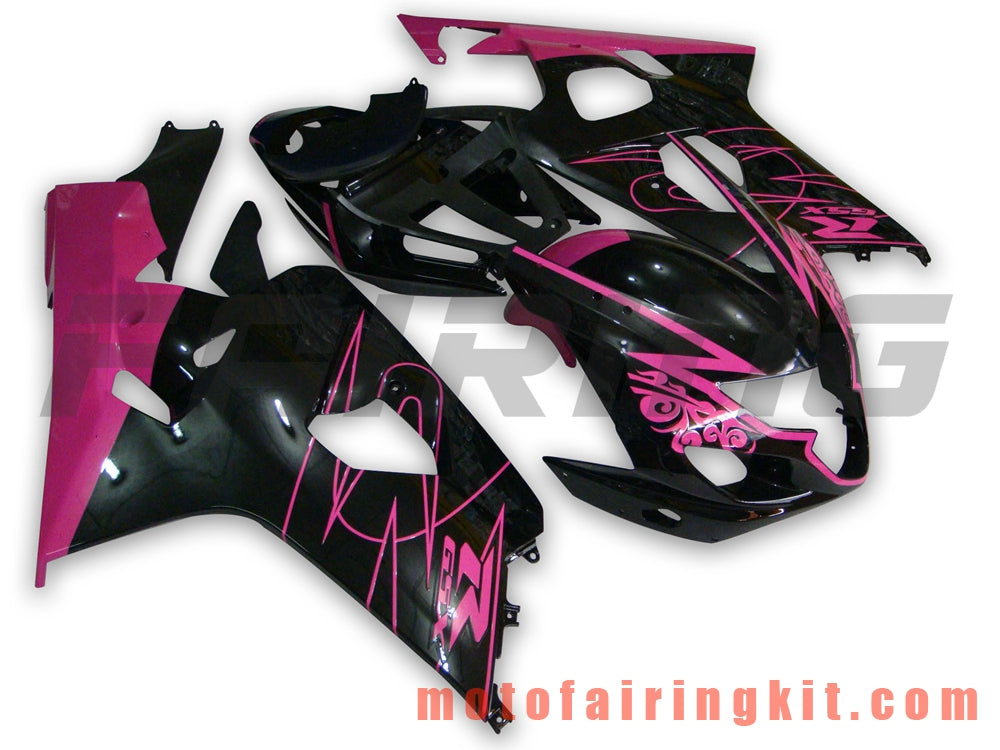 Fairing Kits Fit for GSX-R750 GSX-R600 K4 2004 2005 GSXR 600 750 K4 04 05 Plastic ABS Injection Mold Complete Motorcycle Body Aftermarket Bodywork Frame (Black & Purple) B018