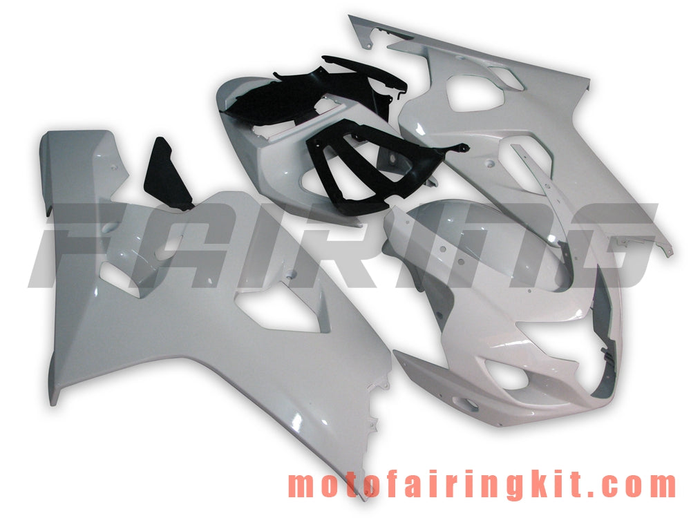 Fairing Kits Fit for GSX-R750 GSX-R600 K4 2004 2005 GSXR 600 750 K4 04 05 Plastic ABS Injection Mold Complete Motorcycle Body Aftermarket Bodywork Frame (White) B024