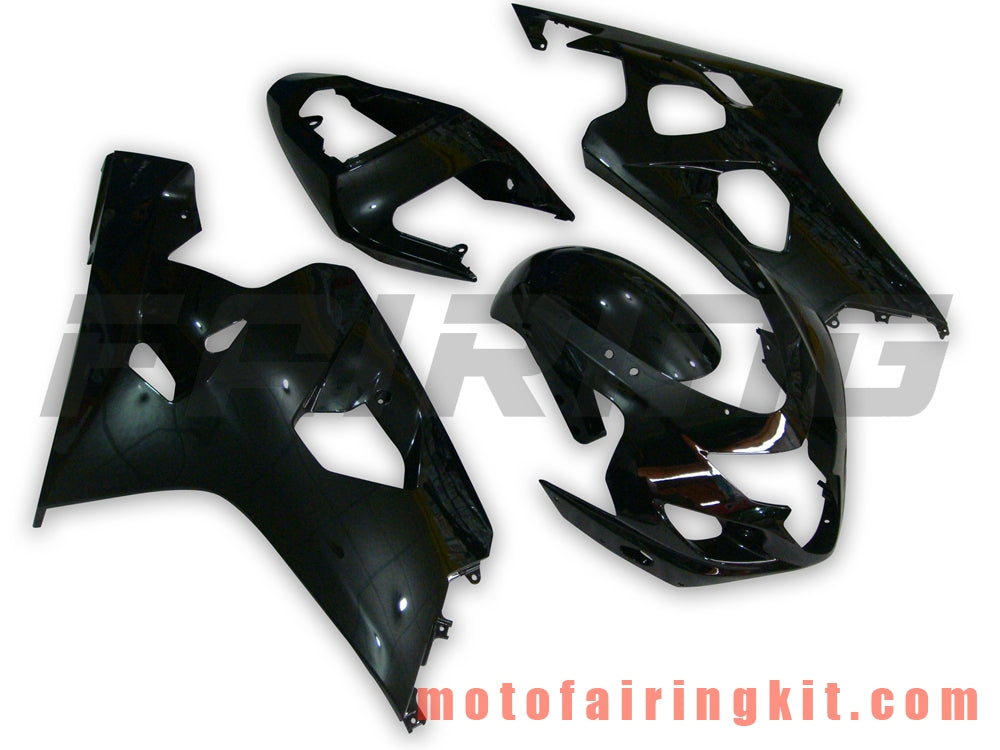 Fairing Kits Fit for GSX-R750 GSX-R600 K4 2004 2005 GSXR 600 750 K4 04 05 Plastic ABS Injection Mold Complete Motorcycle Body Aftermarket Bodywork Frame (Black) B027