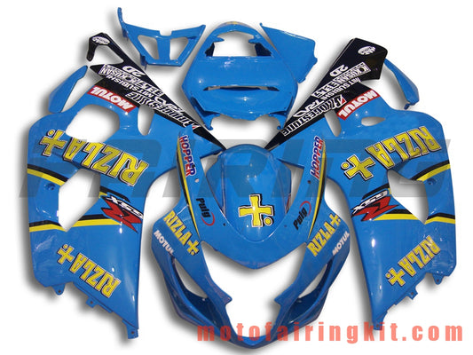 Fairing Kits Fit for GSX-R750 GSX-R600 K4 2004 2005 GSXR 600 750 K4 04 05 Plastic ABS Injection Mold Complete Motorcycle Body Aftermarket Bodywork Frame (Blue) B047