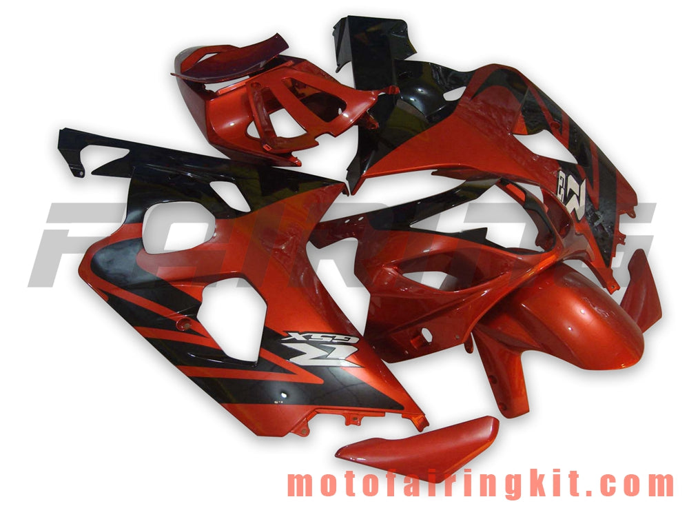 Fairing Kits Fit for GSX-R750 GSX-R600 K4 2004 2005 GSXR 600 750 K4 04 05 Plastic ABS Injection Mold Complete Motorcycle Body Aftermarket Bodywork Frame (Red & Black) B049