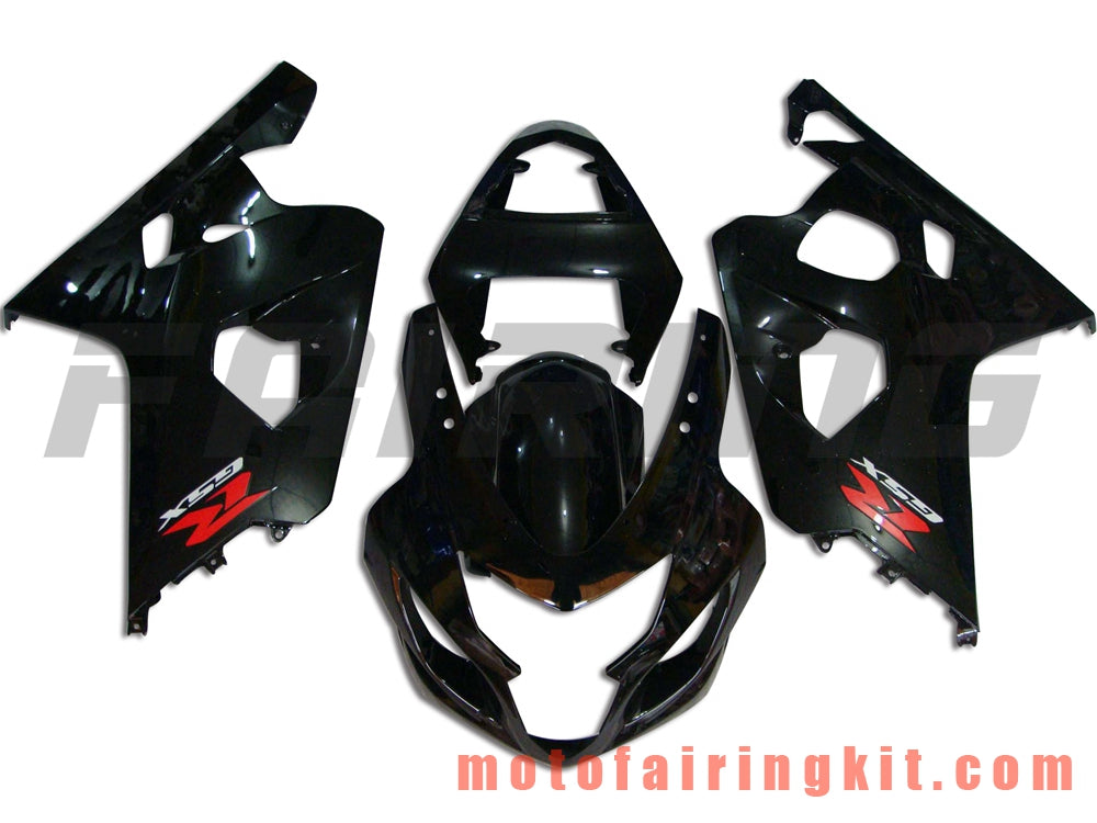 Fairing Kits Fit for GSX-R750 GSX-R600 K4 2004 2005 GSXR 600 750 K4 04 05 Plastic ABS Injection Mold Complete Motorcycle Body Aftermarket Bodywork Frame (Black) B051