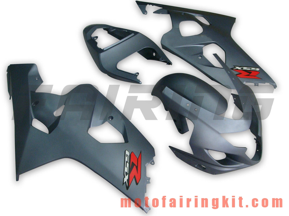 Fairing Kits Fit for GSX-R750 GSX-R600 K4 2004 2005 GSXR 600 750 K4 04 05 Plastic ABS Injection Mold Complete Motorcycle Body Aftermarket Bodywork Frame (Gray) B054