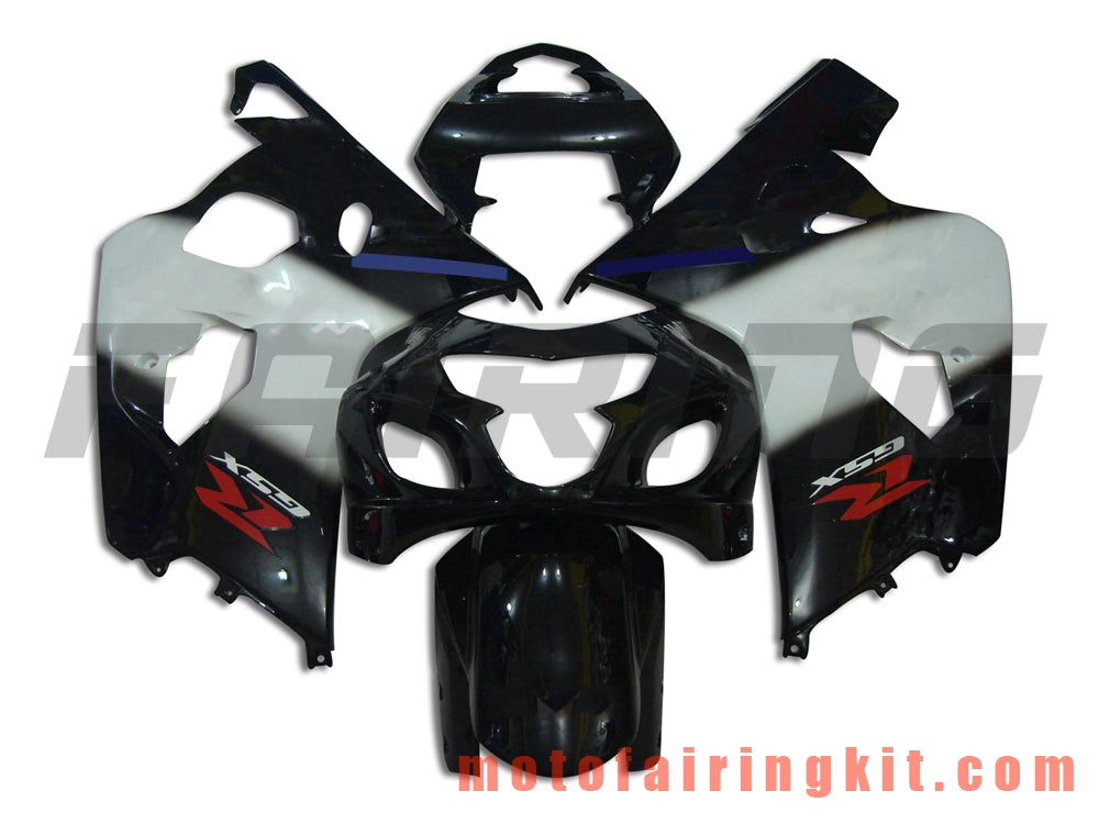 Fairing Kits Fit for GSX-R750 GSX-R600 K4 2004 2005 GSXR 600 750 K4 04 05 Plastic ABS Injection Mold Complete Motorcycle Body Aftermarket Bodywork Frame (Black & White) B059