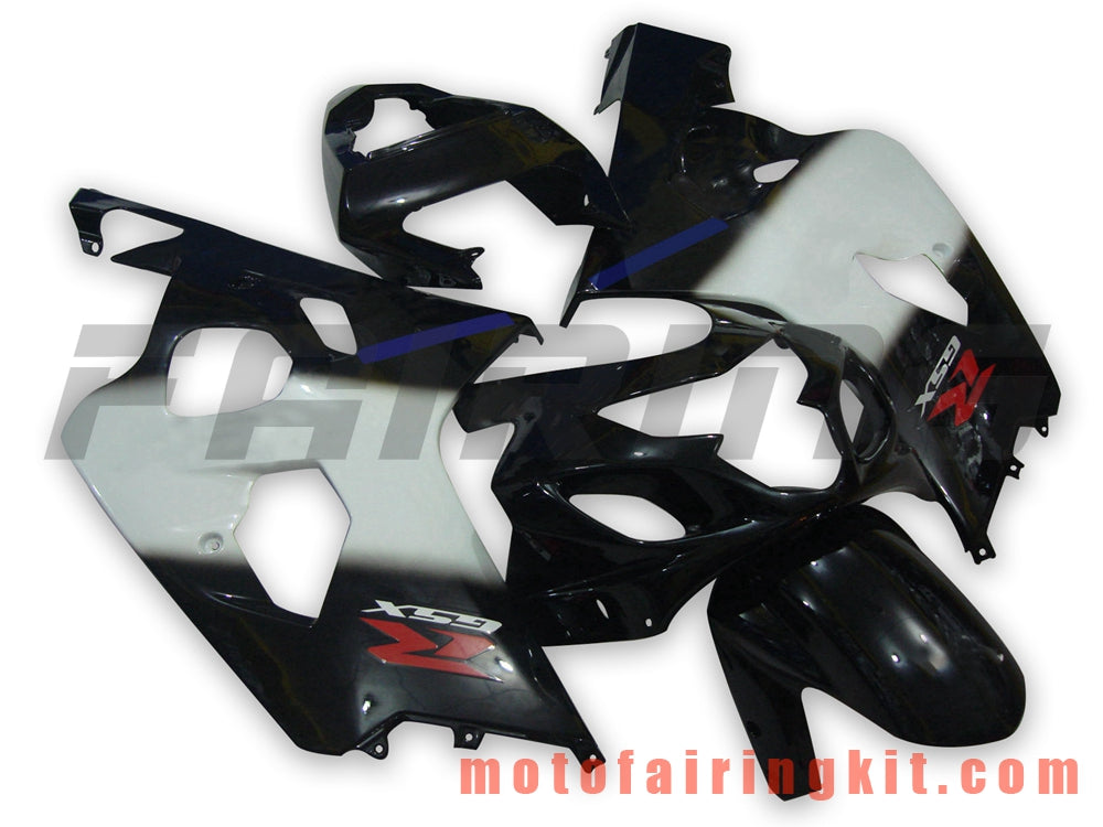 Fairing Kits Fit for GSX-R750 GSX-R600 K4 2004 2005 GSXR 600 750 K4 04 05 Plastic ABS Injection Mold Complete Motorcycle Body Aftermarket Bodywork Frame (Black & White) B059