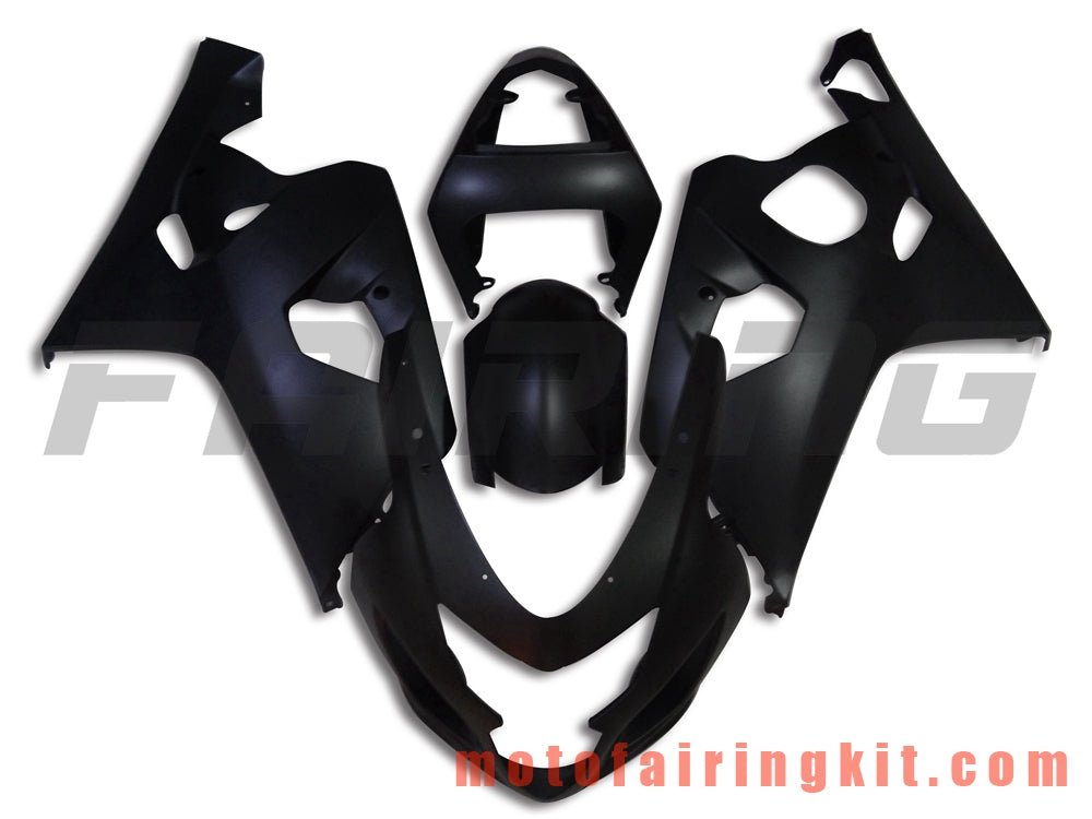 Fairing Kits Fit for GSX-R750 GSX-R600 K4 2004 2005 GSXR 600 750 K4 04 05 Plastic ABS Injection Mold Complete Motorcycle Body Aftermarket Bodywork Frame (Black) B074