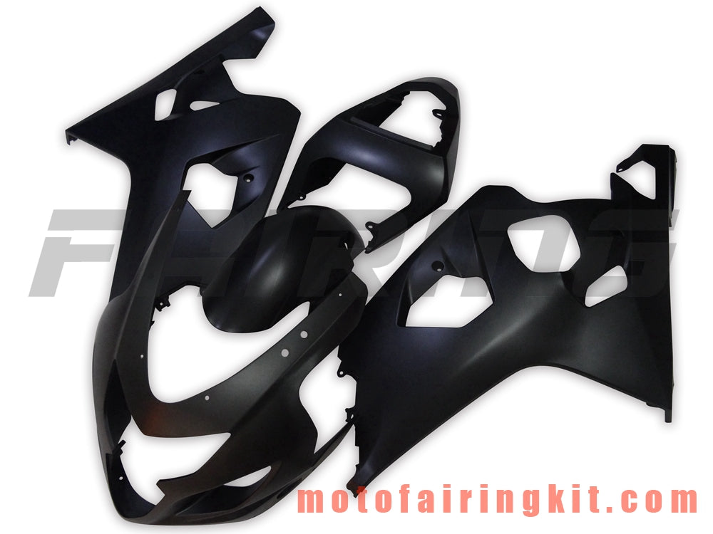 Fairing Kits Fit for GSX-R750 GSX-R600 K4 2004 2005 GSXR 600 750 K4 04 05 Plastic ABS Injection Mold Complete Motorcycle Body Aftermarket Bodywork Frame (Black) B074