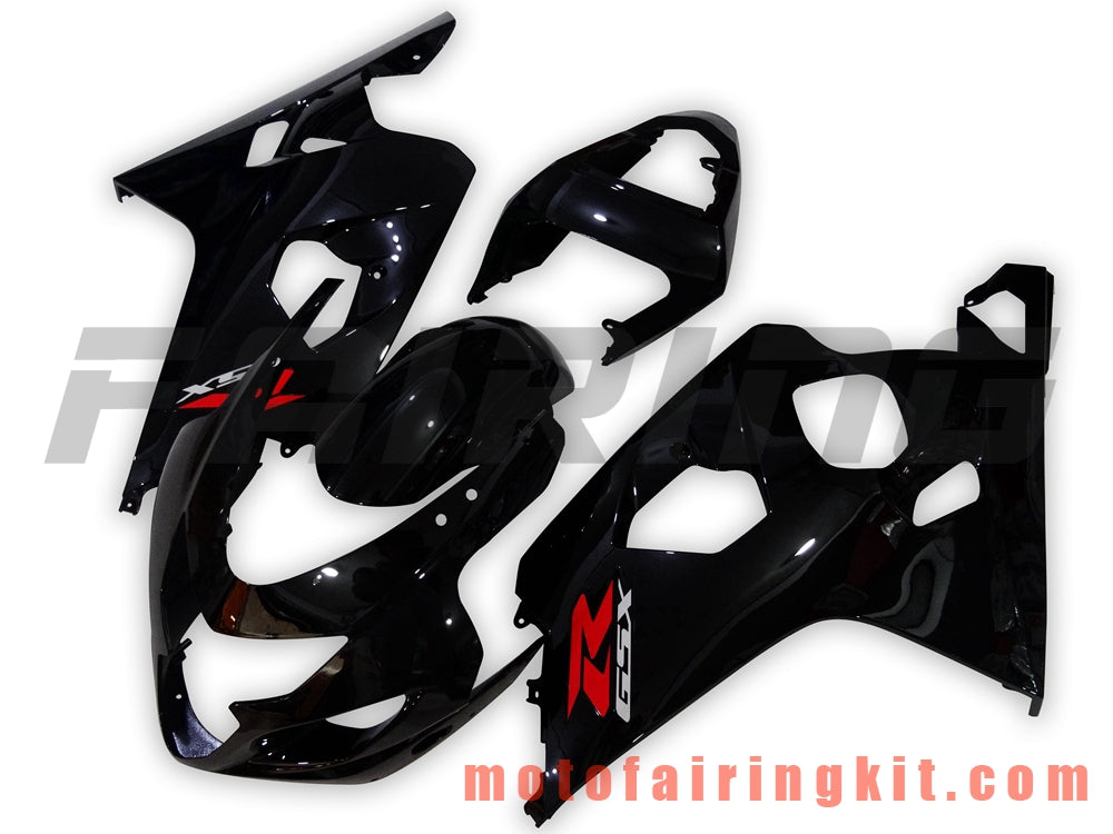 Fairing Kits Fit for GSX-R750 GSX-R600 K4 2004 2005 GSXR 600 750 K4 04 05 Plastic ABS Injection Mold Complete Motorcycle Body Aftermarket Bodywork Frame (Black) B076