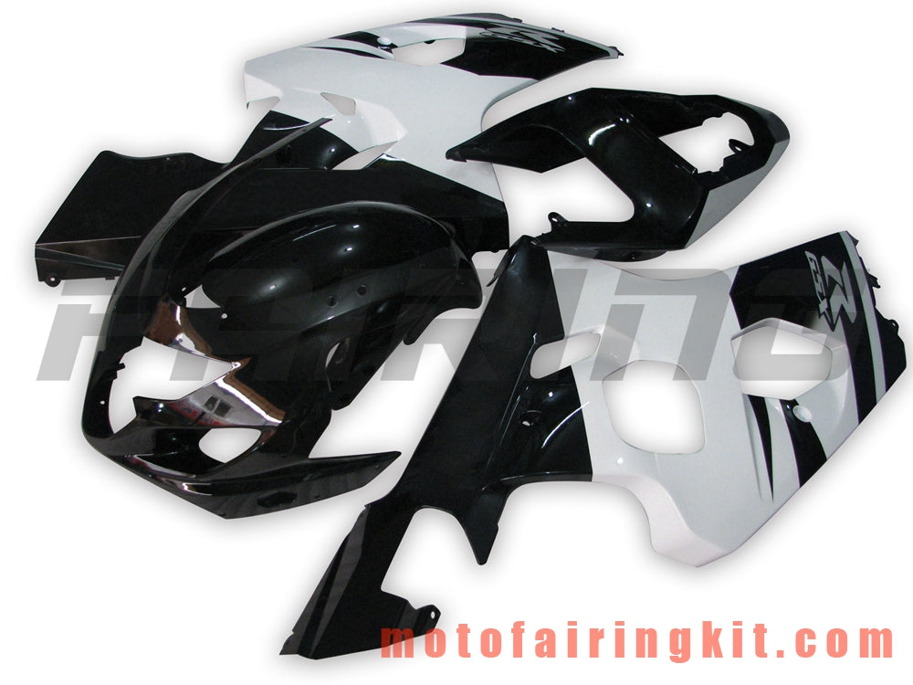 Fairing Kits Fit for GSX-R750 GSX-R600 K4 2004 2005 GSXR 600 750 K4 04 05 Plastic ABS Injection Mold Complete Motorcycle Body Aftermarket Bodywork Frame (Black & White) B085