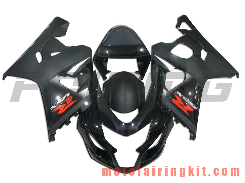 Fairing Kits Fit for GSX-R750 GSX-R600 K4 2004 2005 GSXR 600 750 K4 04 05 Plastic ABS Injection Mold Complete Motorcycle Body Aftermarket Bodywork Frame (Black) B086