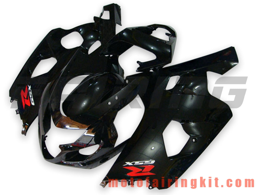 Fairing Kits Fit for GSX-R750 GSX-R600 K4 2004 2005 GSXR 600 750 K4 04 05 Plastic ABS Injection Mold Complete Motorcycle Body Aftermarket Bodywork Frame (Black) B089