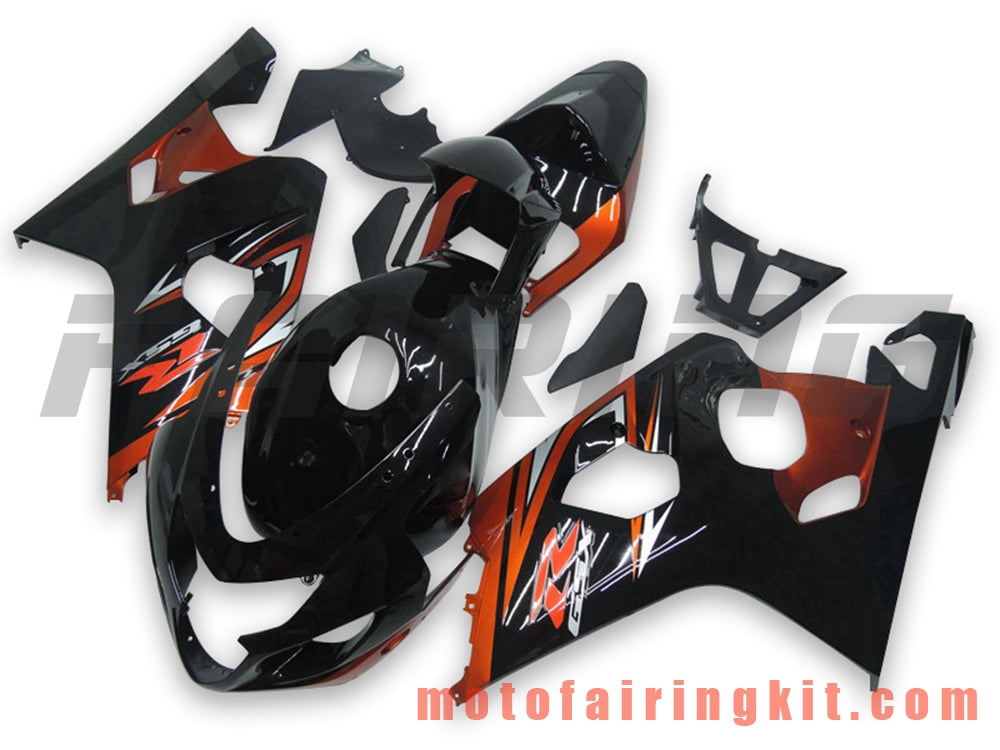 Fairing Kits Fit for GSX-R750 GSX-R600 K4 2004 2005 GSXR 600 750 K4 04 05 Plastic ABS Injection Mold Complete Motorcycle Body Aftermarket Bodywork Frame (Orange & Black) B090