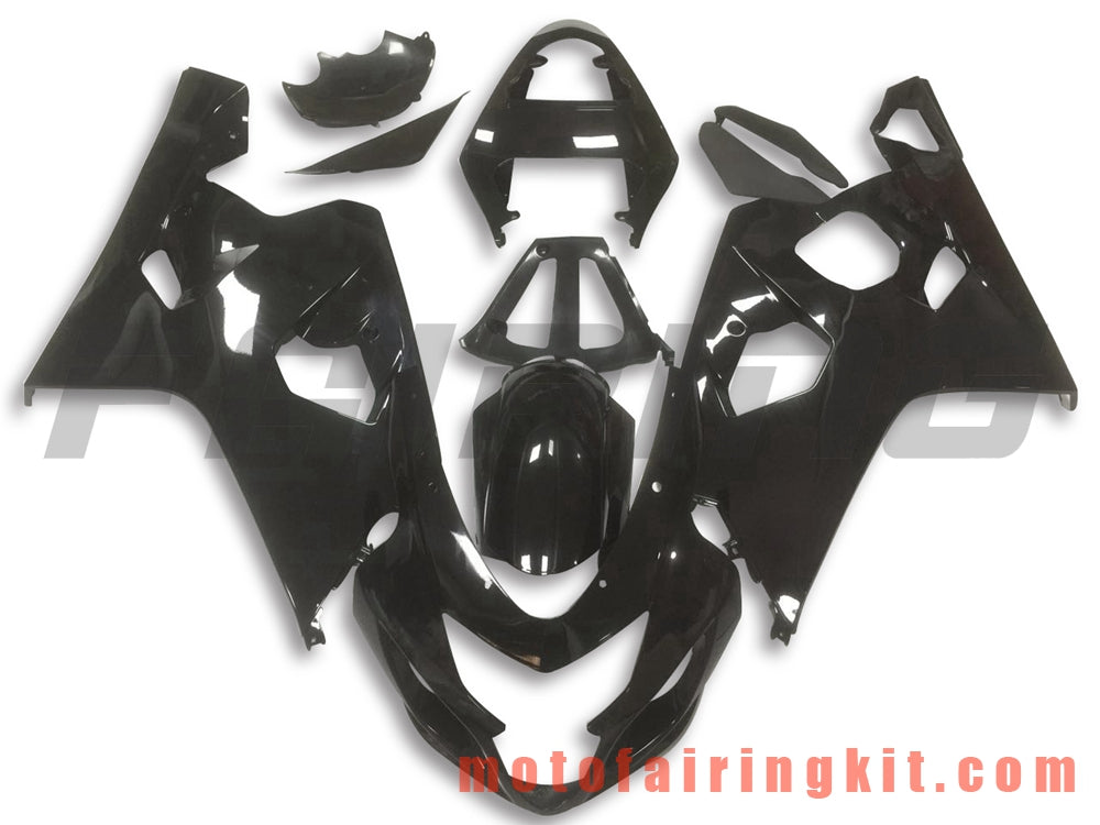 Fairing Kits Fit for GSX-R750 GSX-R600 K4 2004 2005 GSXR 600 750 K4 04 05 Plastic ABS Injection Mold Complete Motorcycle Body Aftermarket Bodywork Frame (Black) B094