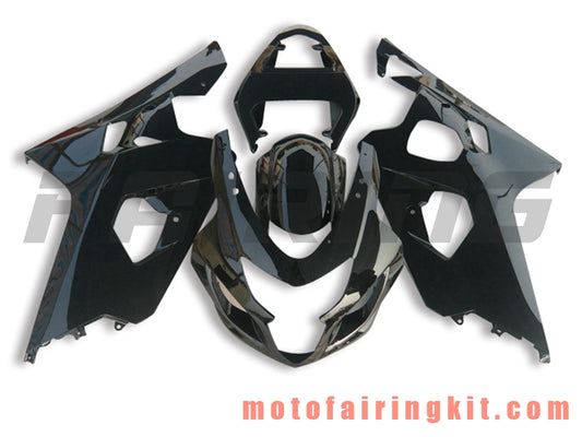 Fairing Kits Fit for GSX-R750 GSX-R600 K4 2004 2005 GSXR 600 750 K4 04 05 Plastic ABS Injection Mold Complete Motorcycle Body Aftermarket Bodywork Frame (Black) B107