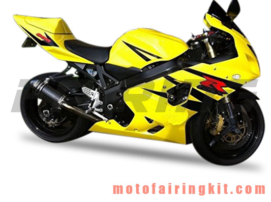 Fairing Kits Fit for GSX-R750 GSX-R600 K4 2004 2005 GSXR 600 750 K4 04 05 Plastic ABS Injection Mold Complete Motorcycle Body Aftermarket Bodywork Frame (Yellow & Black) B128