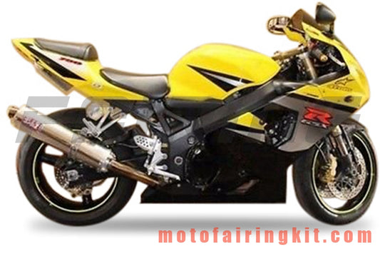 Fairing Kits Fit for GSX-R750 GSX-R600 K4 2004 2005 GSXR 600 750 K4 04 05 Plastic ABS Injection Mold Complete Motorcycle Body Aftermarket Bodywork Frame (Yellow & Black) B130