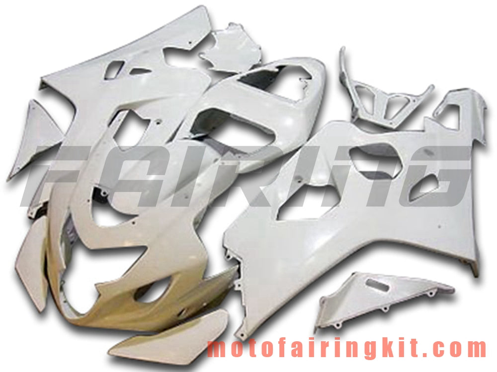 Fairing Kits Fit for GSX-R750 GSX-R600 K4 2004 2005 GSXR 600 750 K4 04 05 Plastic ABS Injection Mold Complete Motorcycle Body Aftermarket Bodywork Frame (White) B132