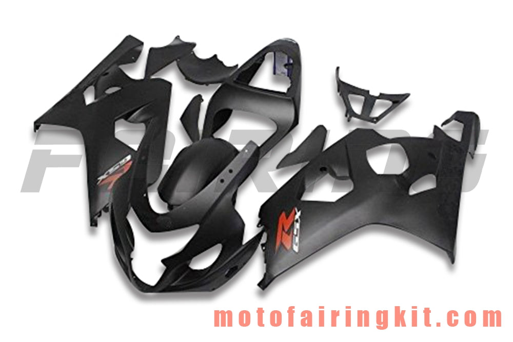 Fairing Kits Fit for GSX-R750 GSX-R600 K4 2004 2005 GSXR 600 750 K4 04 05 Plastic ABS Injection Mold Complete Motorcycle Body Aftermarket Bodywork Frame (Black) B135