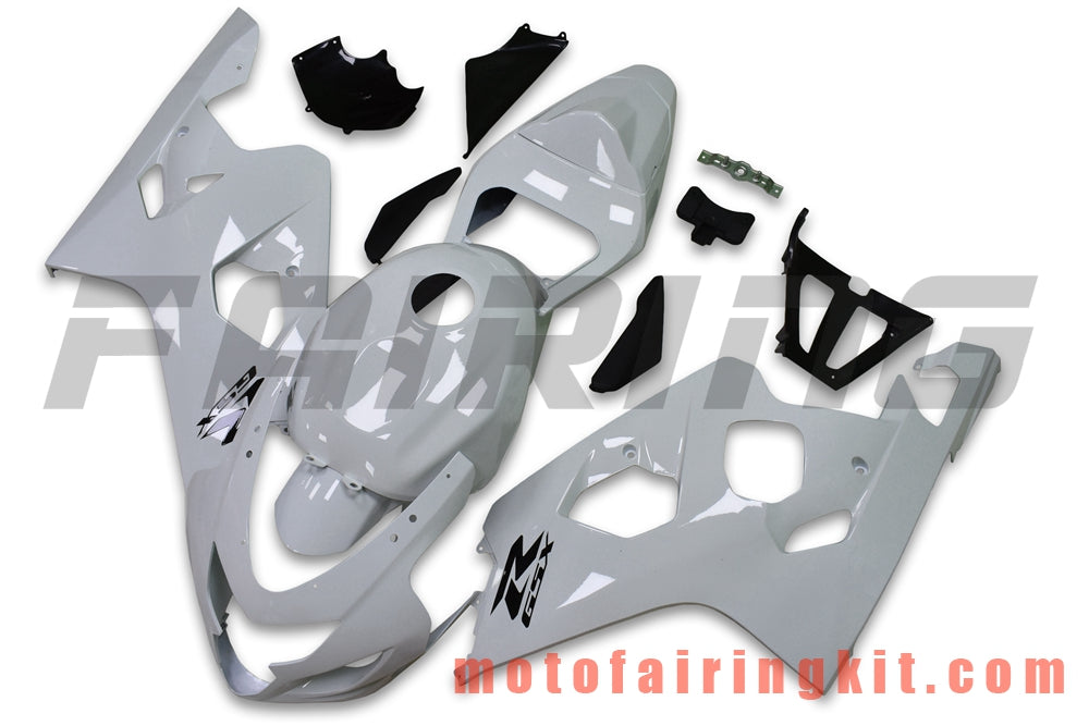 Fairing Kits Fit for GSX-R750 GSX-R600 K4 2004 2005 GSXR 600 750 K4 04 05 Plastic ABS Injection Mold Complete Motorcycle Body Aftermarket Bodywork Frame (White) B136