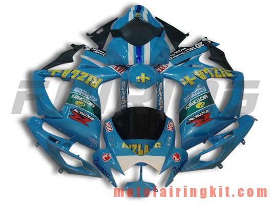 Fairing Kits Fit for GSX-R750 GSX-R600 K6 2006 2007 GSXR 600 750 K6 06 07 Plastic ABS Injection Mold Complete Motorcycle Body Aftermarket Bodywork Frame (Blue) B033