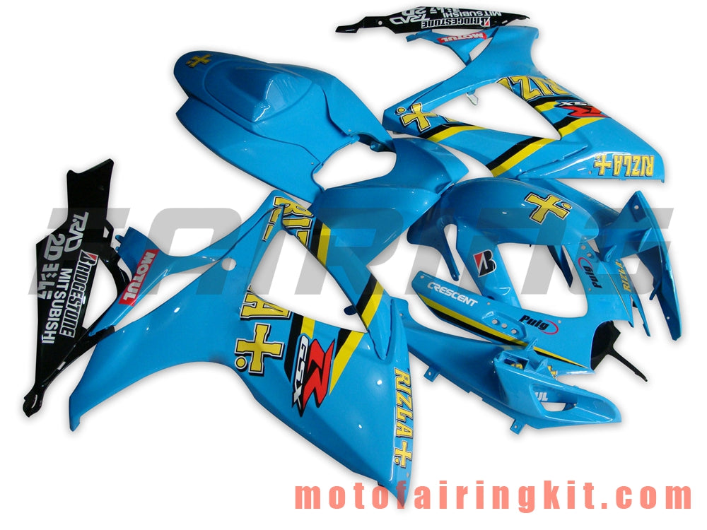 Fairing Kits Fit for GSX-R750 GSX-R600 K6 2006 2007 GSXR 600 750 K6 06 07 Plastic ABS Injection Mold Complete Motorcycle Body Aftermarket Bodywork Frame (Blue) B044