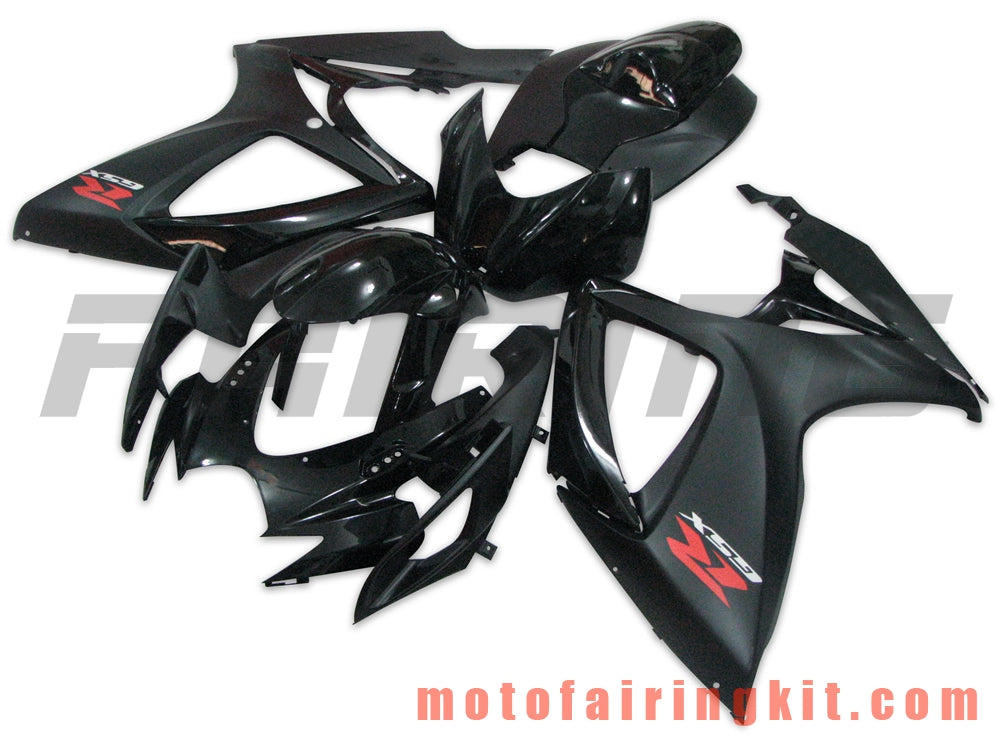 Fairing Kits Fit for GSX-R750 GSX-R600 K6 2006 2007 GSXR 600 750 K6 06 07 Plastic ABS Injection Mold Complete Motorcycle Body Aftermarket Bodywork Frame (Black) B053