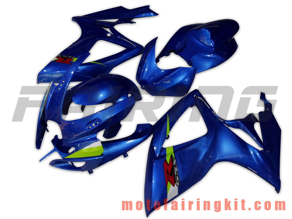 フェアリングキット GSX-R750 GSX-R600 K6 2006 2007 GSXR 600 750 K6 06 07 プラスチック ABS 射出成型 完全なオートバイ車体 アフターマーケット車体フレーム (青) B092