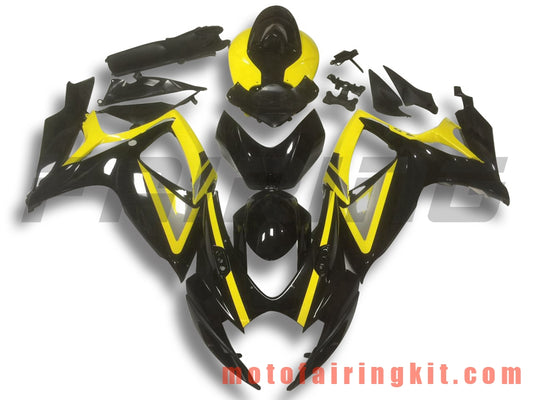 Fairing Kits Fit for GSX-R750 GSX-R600 K6 2006 2007 GSXR 600 750 K6 06 07 Plastic ABS Injection Mold Complete Motorcycle Body Aftermarket Bodywork Frame (Black & Yellow) B101