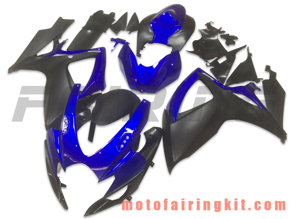 Fairing Kits Fit for GSX-R750 GSX-R600 K6 2006 2007 GSXR 600 750 K6 06 07 Plastic ABS Injection Mold Complete Motorcycle Body Aftermarket Bodywork Frame (Blue & Black) B103