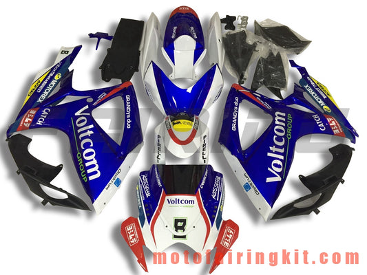 Fairing Kits Fit for GSX-R750 GSX-R600 K6 2006 2007 GSXR 600 750 K6 06 07 Plastic ABS Injection Mold Complete Motorcycle Body Aftermarket Bodywork Frame (Blue & White) B111