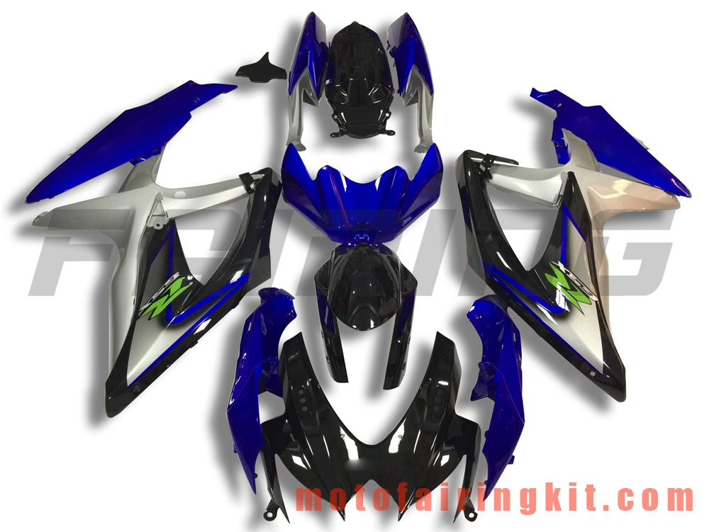 Fairing Kits Fit for GSX-R750 GSX-R600 K6 2006 2007 GSXR 600 750 K6 06 07 Plastic ABS Injection Mold Complete Motorcycle Body Aftermarket Bodywork Frame (Blue & Black) B115