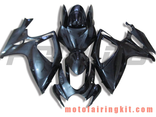 Kits de carenado aptos para GSX-R750 GSX-R600 K6 2006 2007 GSXR 600 750 K6 06 07 Molde de inyección de plástico ABS Carrocería completa para motocicleta Carrocería del mercado de accesorios Marco (negro) B121