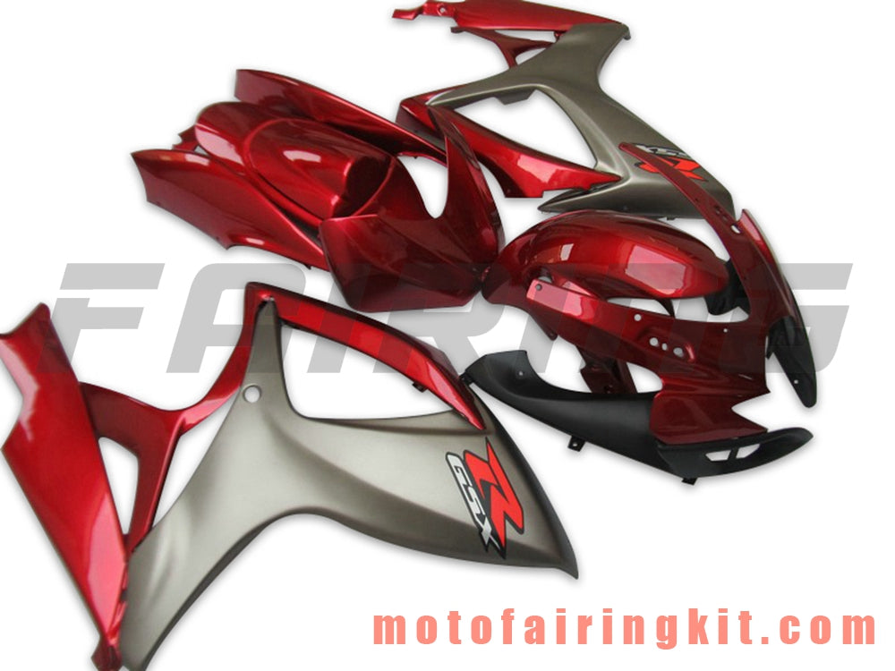 Fairing Kits Fit for GSX-R750 GSX-R600 K6 2006 2007 GSXR 600 750 K6 06 07 Plastic ABS Injection Mold Complete Motorcycle Body Aftermarket Bodywork Frame (Orange & Gray) B131