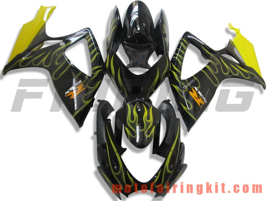 Fairing Kits Fit for GSX-R750 GSX-R600 K6 2006 2007 GSXR 600 750 K6 06 07 Plastic ABS Injection Mold Complete Motorcycle Body Aftermarket Bodywork Frame (Black & Yellow) B142