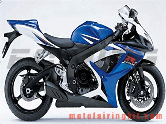 フェアリングキット GSX-R750 GSX-R600 K6 2006 2007 GSXR 600 750 K6 06 07 プラスチック ABS 射出成型 完全なオートバイ車体 アフターマーケット車体フレーム (青と白) B154