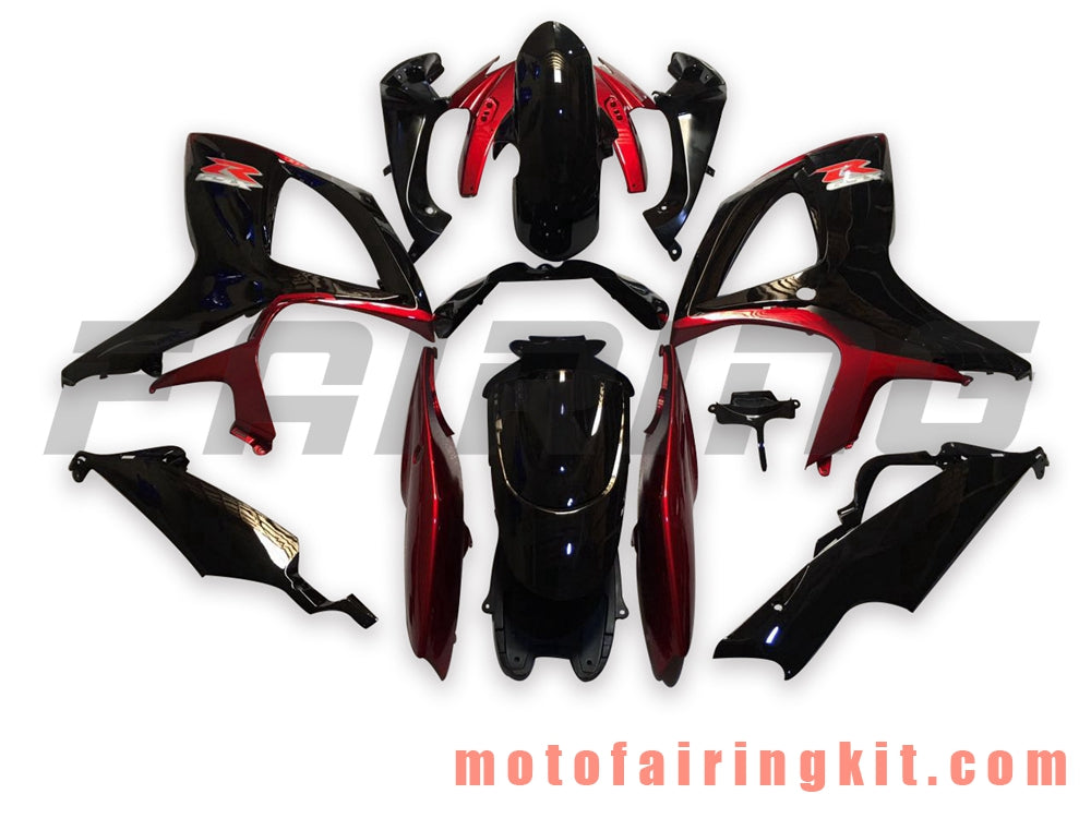 Kits de carenado aptos para GSX-R750 GSX-R600 K6 2006 2007 GSXR 600 750 K6 06 07 Molde de inyección de plástico ABS Carrocería completa para motocicleta Marco de carrocería de posventa (negro y naranja) B155