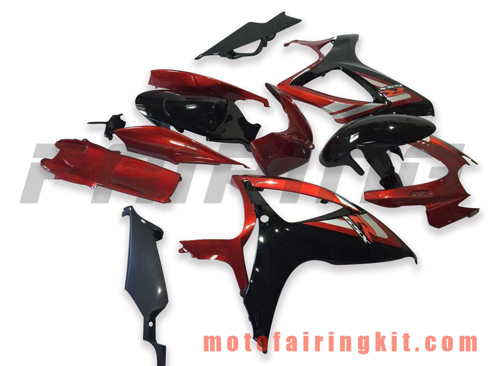 Fairing Kits Fit for GSX-R750 GSX-R600 K6 2006 2007 GSXR 600 750 K6 06 07 Plastic ABS Injection Mold Complete Motorcycle Body Aftermarket Bodywork Frame (Orange & Black) B158