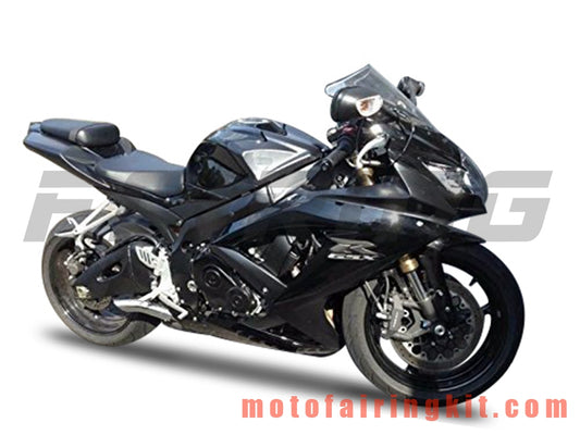 フェアリングキット GSX-R750 GSX-R600 K6 2006 2007 GSXR 600 750 K6 06 07 プラスチック ABS 射出成型 完全なオートバイ車体 アフターマーケット車体フレーム (ブラック) B168