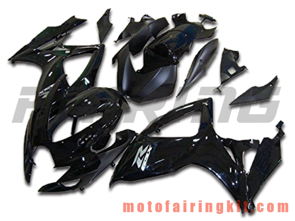 Fairing Kits Fit for GSX-R750 GSX-R600 K6 2006 2007 GSXR 600 750 K6 06 07 Plastic ABS Injection Mold Complete Motorcycle Body Aftermarket Bodywork Frame (Black) B168