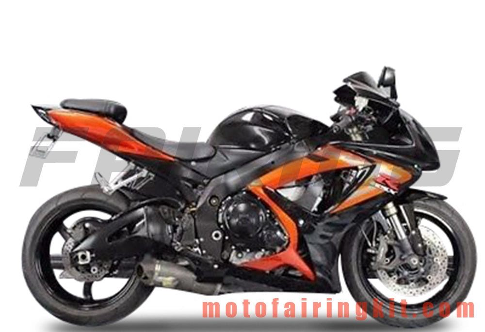 Fairing Kits Fit for GSX-R750 GSX-R600 K6 2006 2007 GSXR 600 750 K6 06 07 Plastic ABS Injection Mold Complete Motorcycle Body Aftermarket Bodywork Frame (Orange & Black) B170