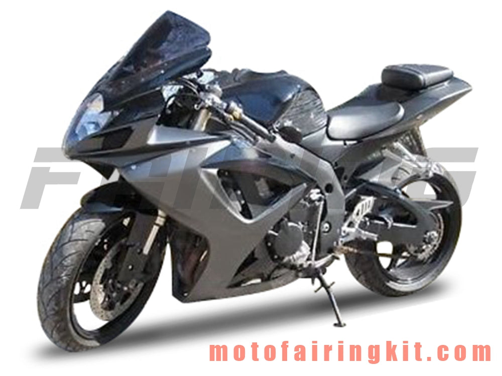 Kits de carenado aptos para GSX-R750 GSX-R600 K6 2006 2007 GSXR 600 750 K6 06 07 Molde de inyección de plástico ABS Carrocería completa para motocicleta Carrocería del mercado de accesorios Marco (negro y plateado) B171