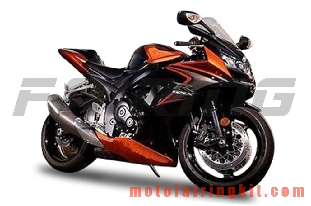 フェアリングキット GSX-R750 GSX-R600 K6 2006 2007 GSXR 600 750 K6 06 07 プラスチック ABS 射出成型 完全なオートバイ車体 アフターマーケット車体フレーム (オレンジ &amp; ブラック) B173