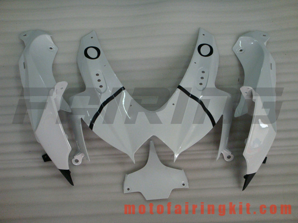 Kits de carenado aptos para GSX-R750 GSX-R600 K8 2008 2009 2010 GSXR 600 750 Molde de inyección de plástico ABS Carrocería completa para motocicleta Marco de carrocería de posventa (blanco y negro) B031