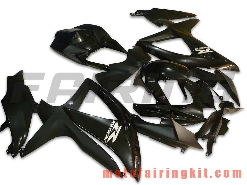 Kits de carenado aptos para GSX-R750 GSX-R600 K8 2008 2009 2010 GSXR 600 750 Molde de inyección de plástico ABS Carrocería completa para motocicleta Marco de carrocería de posventa (negro) B034