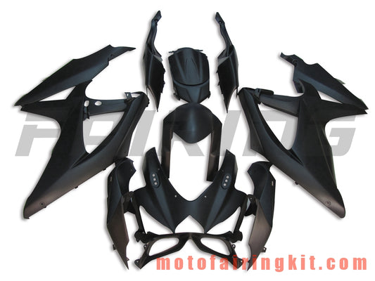 Fairing Kits Fit for GSX-R750 GSX-R600 K8 2008 2009 2010 GSXR 600 750 Plastic ABS Injection Mold Complete Motorcycle Body Aftermarket Bodywork Frame (Black) B036