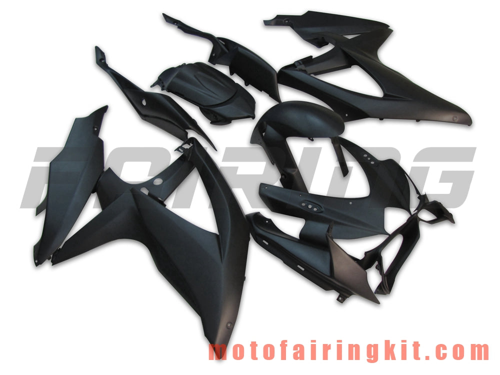 Fairing Kits Fit for GSX-R750 GSX-R600 K8 2008 2009 2010 GSXR 600 750 Plastic ABS Injection Mold Complete Motorcycle Body Aftermarket Bodywork Frame (Black) B036