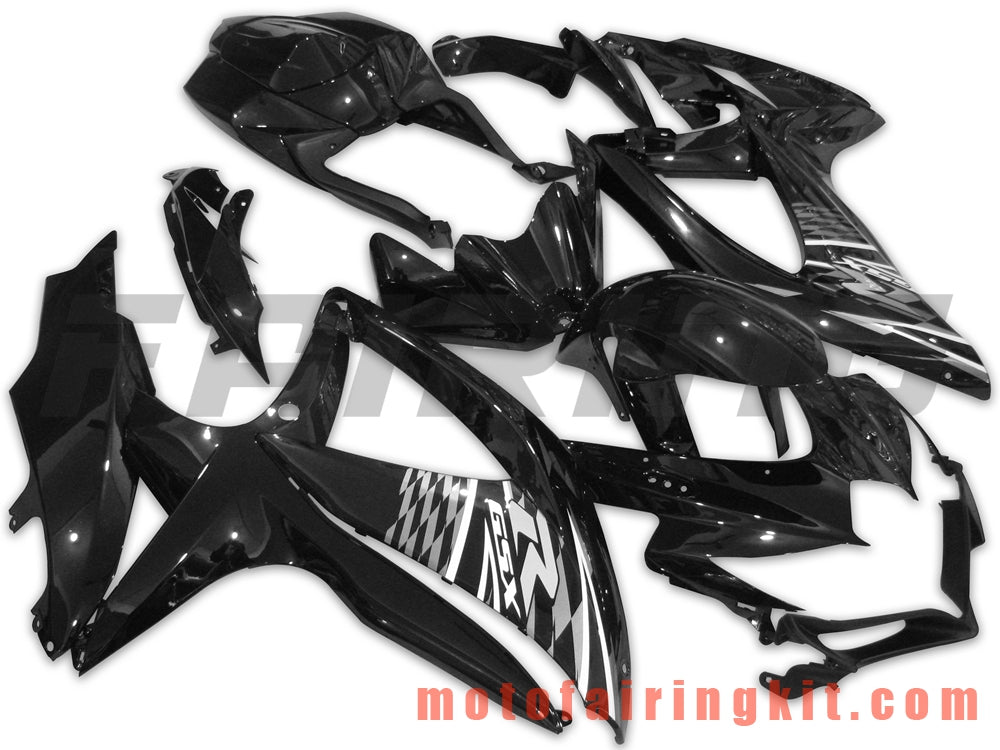 Fairing Kits Fit for GSX-R750 GSX-R600 K8 2008 2009 2010 GSXR 600 750 Plastic ABS Injection Mold Complete Motorcycle Body Aftermarket Bodywork Frame (Black) B053